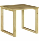 VidaXL Zonnebed Tafel Bruin 40 x 40 x 36 cm Geïmpregneerd grenen hout
