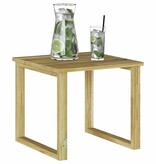 VidaXL Zonnebed Tafel Bruin 40 x 40 x 36 cm Geïmpregneerd grenen hout