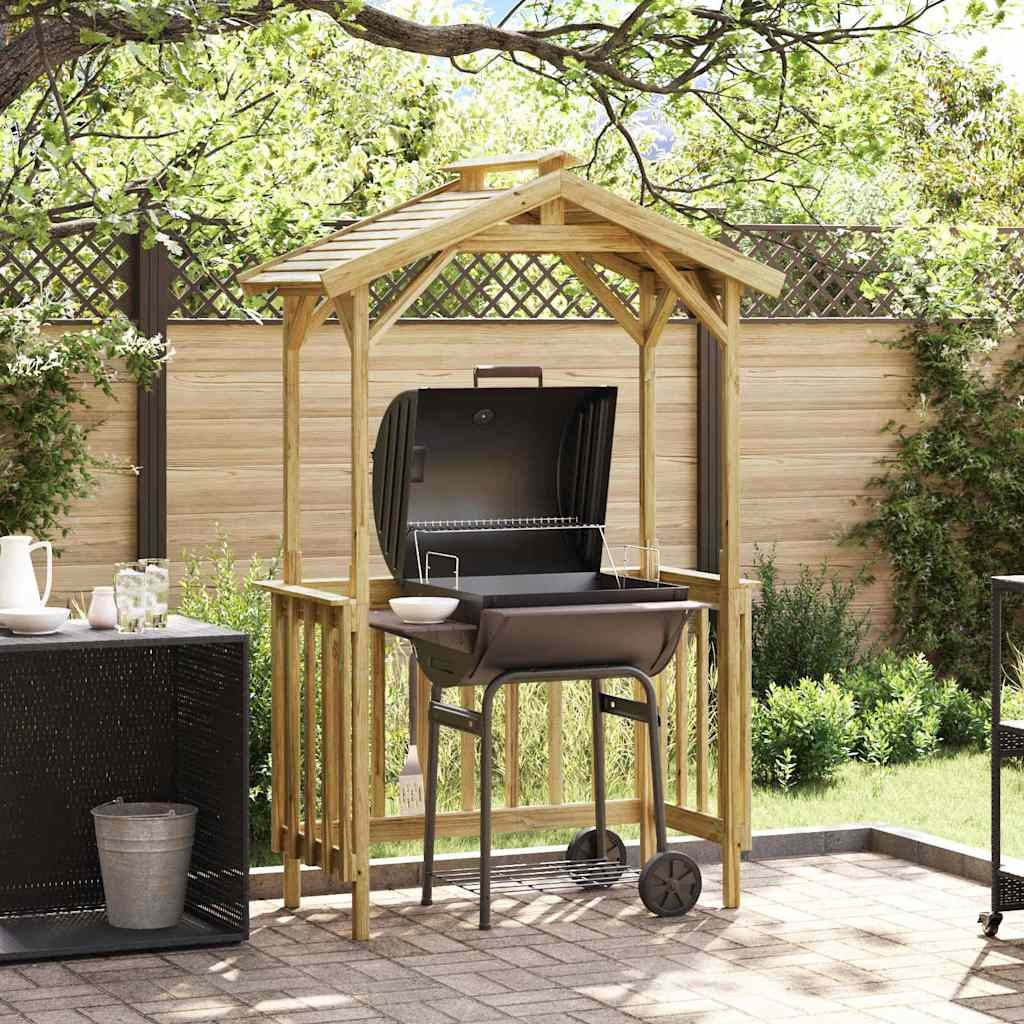 VidaXL Barbecue-overkapping Bruin 133.5 x 63 x 200 cm