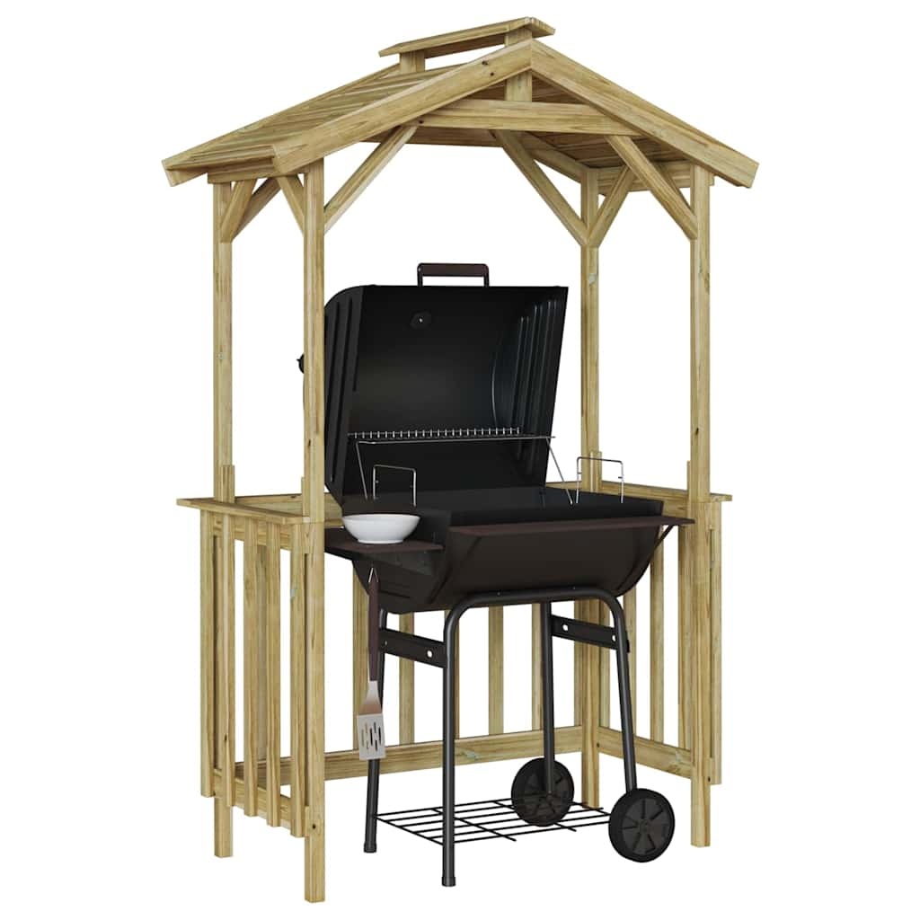 VidaXL Barbecue-overkapping Bruin 133.5 x 63 x 200 cm