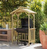 VidaXL Barbecue-overkapping Bruin 133.5 x 63 x 200 cm