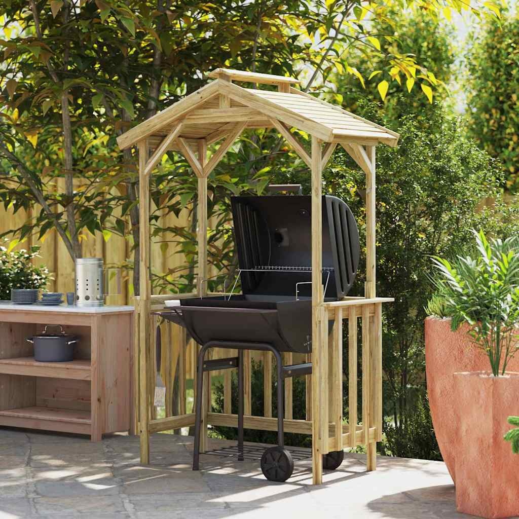 VidaXL Barbecue-overkapping Bruin 133.5 x 63 x 200 cm