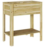 VidaXL Plantenstandaard met plank Bruin 85 x 46 x 94 cm
