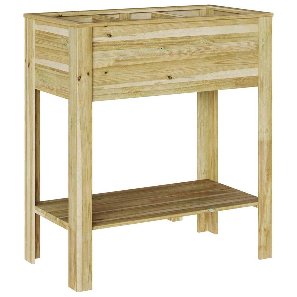 VidaXL Plantenstandaard met plank Bruin 85 x 46 x 94 cm