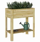VidaXL Plantenstandaard met plank Bruin 85 x 46 x 94 cm