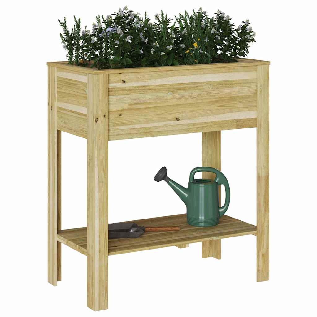 VidaXL Plantenstandaard met plank Bruin 85 x 46 x 94 cm
