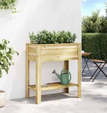 VidaXL Plantenstandaard met plank Bruin 85 x 46 x 94 cm