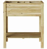 VidaXL Plantenstandaard met plank Bruin 85 x 46 x 94 cm