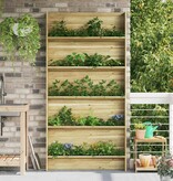 VidaXL Plantenstandaard met plank Bruin 90 x 15 x 180 cm