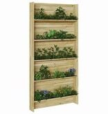 VidaXL Plantenstandaard met plank Bruin 90 x 15 x 180 cm