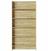 VidaXL Plantenstandaard met plank Bruin 90 x 15 x 180 cm