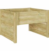 VidaXL Robotmaaiergarage Bruin 73 x 67 x 56 cm