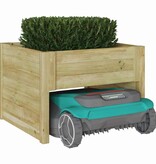 VidaXL Robotmaaiergarage Bruin 73 x 67 x 56 cm