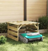 VidaXL Robotmaaiergarage Bruin 84 x 80 x 56 cm