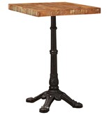 VidaXL Bistrotafel Bruin 50 x 50 x 76 cm massief gerecycled hout