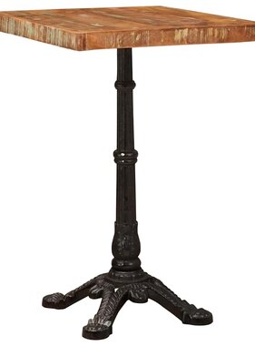 VidaXL Bistrotafel Bruin 50 x 50 x 76 cm massief gerecycled hout