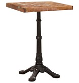 VidaXL Bistrotafel Bruin 50 x 50 x 76 cm massief gerecycled hout