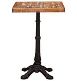 VidaXL Bistrotafel Bruin 50 x 50 x 76 cm massief gerecycled hout