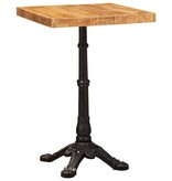 VidaXL Bistrotafel Bruin 50 x 50 x 76 cm massief mangohout