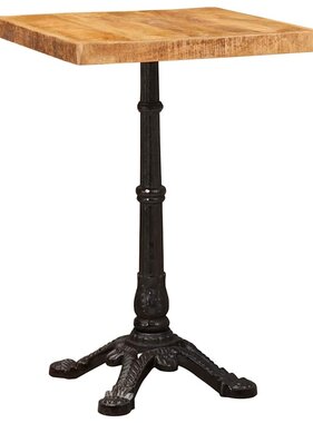 VidaXL Bistrotafel Bruin 50 x 50 x 76 cm massief mangohout