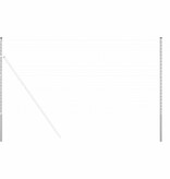 VidaXL Hekpalen 2 pcs Zilver 180 cm Poedergecoat staal