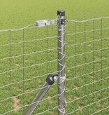 VidaXL Hekpalen 2 pcs Zilver 130 cm Poedergecoat staal