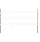 VidaXL Hekpalen 12 pcs Zilver 70 cm Poedergecoat staal