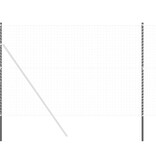 VidaXL Hekpalen 2 pcs Grijs 210 cm Poedergecoat staal