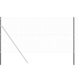 VidaXL Hekpalen 2 pcs Grijs 140 cm Poedergecoat staal