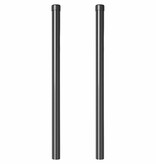 VidaXL Hekpalen 2 pcs Grijs 60 cm Poedergecoat staal