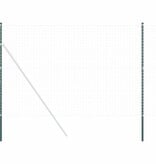 VidaXL Hekpalen 12 pcs Groen 210 cm Poedergecoat staal