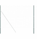 VidaXL Hekpalen 2 pcs Groen 200 cm Poedergecoat staal