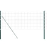 VidaXL Hekpalen 2 pcs Groen 100 cm Poedergecoat staal