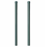 VidaXL Hekpalen 2 pcs Groen 70 cm Poedergecoat staal