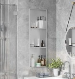 VidaXL Douche Niche Zilver 90 x 30 x 9.5 cm Roestvrij staal