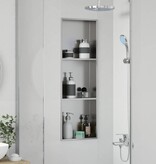 VidaXL Douche Niche Zilver 90 x 30 x 9.5 cm Roestvrij staal
