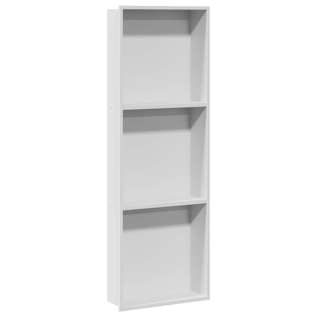 VidaXL Douche Niche Wit 90 x 30 x 9.5 cm Roestvrij staal
