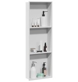 VidaXL Douche Niche Wit 90 x 30 x 9.5 cm Roestvrij staal