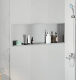 VidaXL Douche Niche Zilver 90 x 30 x 9.5 cm Roestvrij staal