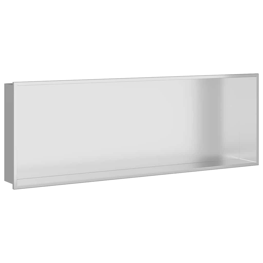 VidaXL Douche Niche Zilver 90 x 30 x 9.5 cm Roestvrij staal