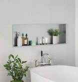 VidaXL Douche Niche Zilver 90 x 30 x 9.5 cm Roestvrij staal