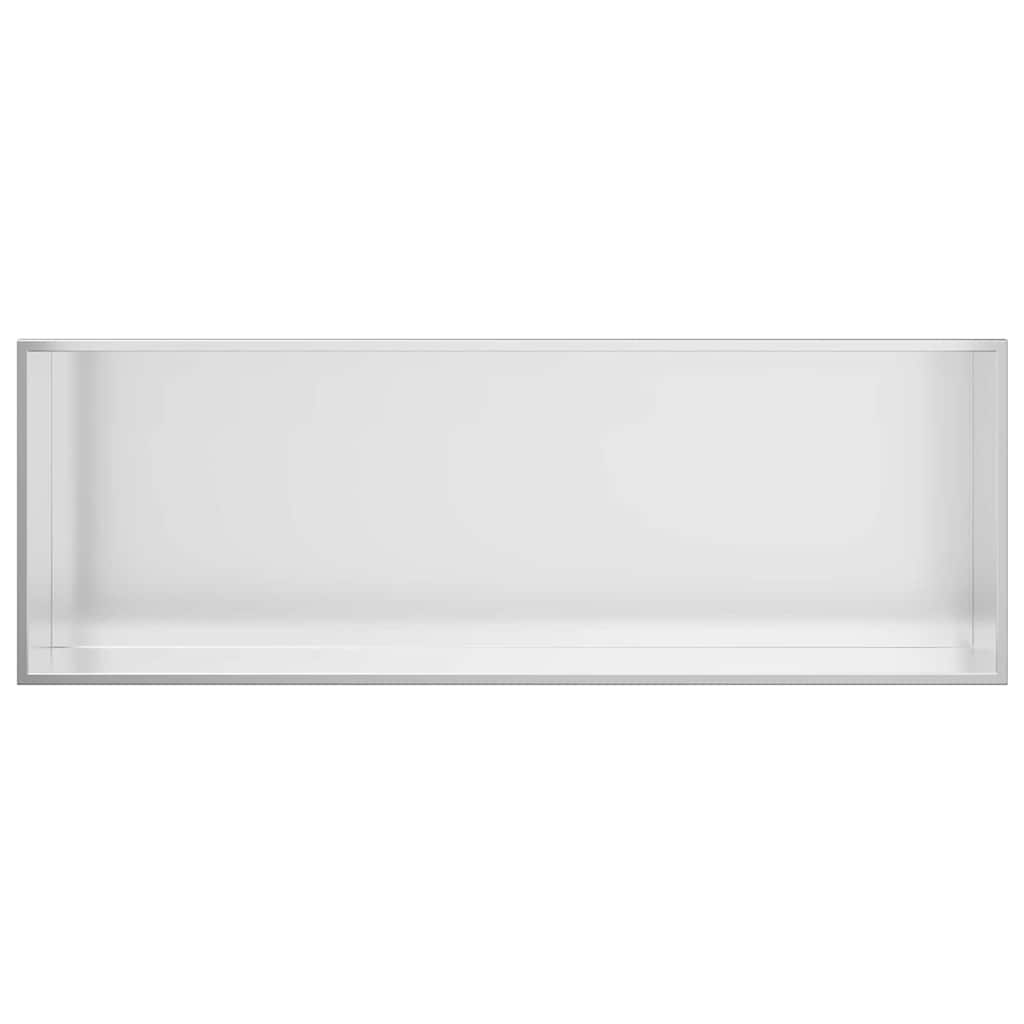 VidaXL Douche Niche Zilver 90 x 30 x 9.5 cm Roestvrij staal