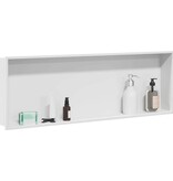 VidaXL Douche Niche Wit 90 x 30 x 9.5 cm Roestvrij staal