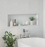 VidaXL Douche Niche Wit 90 x 30 x 9.5 cm Roestvrij staal