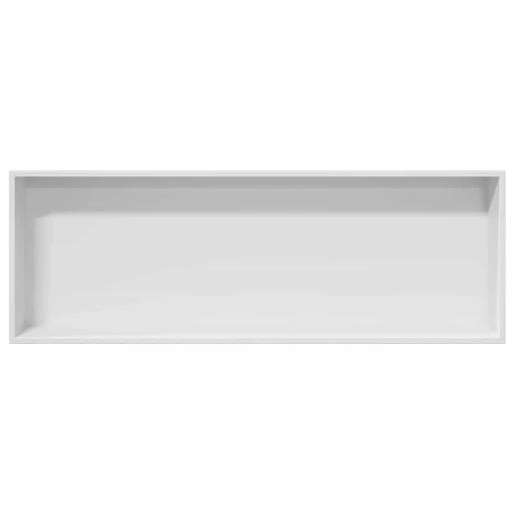 VidaXL Douche Niche Wit 90 x 30 x 9.5 cm Roestvrij staal