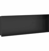 VidaXL Douche Niche Zwart 90 x 30 x 9.5 cm Roestvrij staal