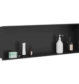 VidaXL Douche Niche Zwart 90 x 30 x 9.5 cm Roestvrij staal