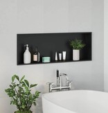 VidaXL Douche Niche Zwart 90 x 30 x 9.5 cm Roestvrij staal