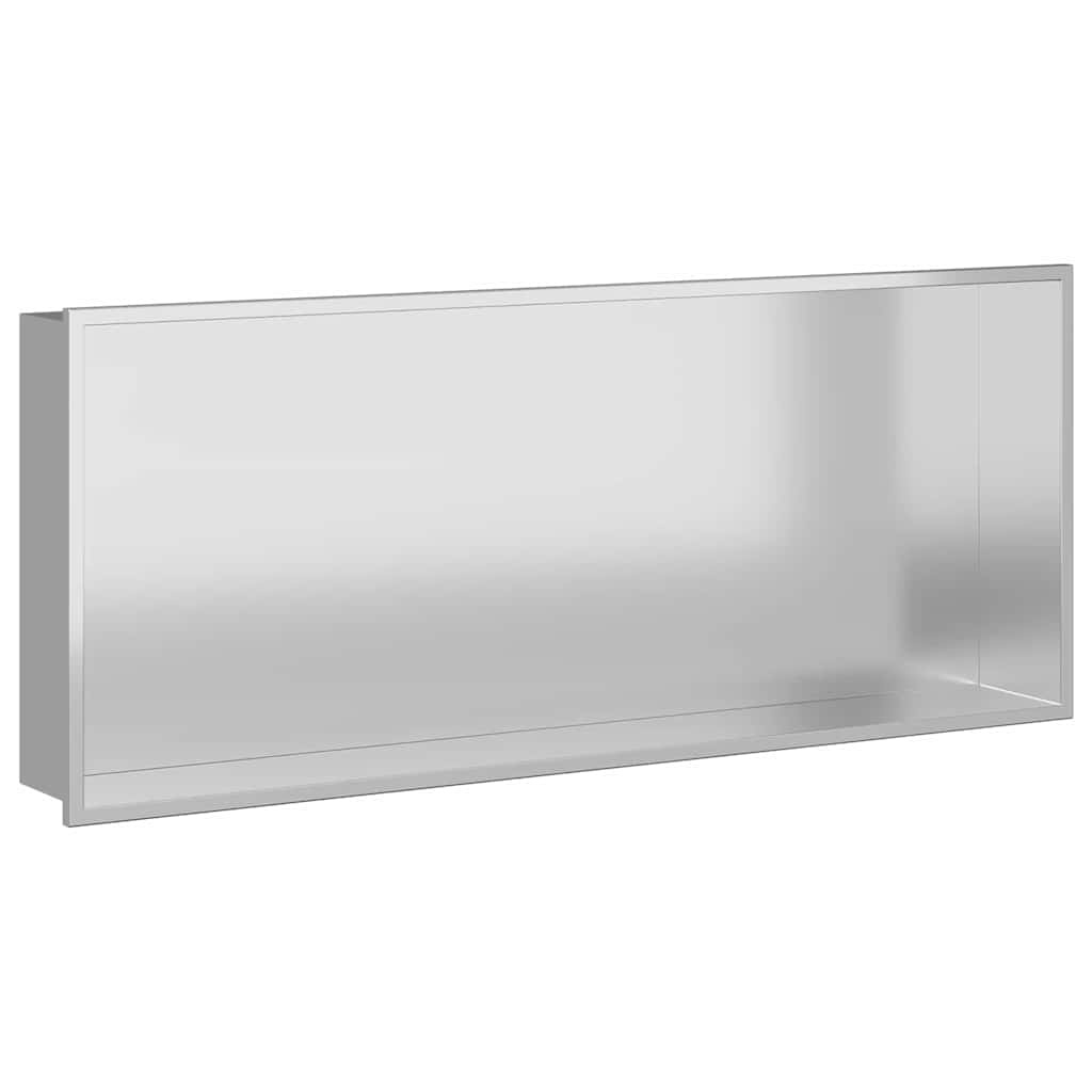 VidaXL Douche Niche Zilver 75 x 30 x 9.5 cm Roestvrij staal
