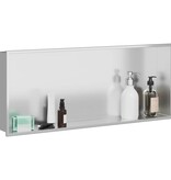 VidaXL Douche Niche Zilver 75 x 30 x 9.5 cm Roestvrij staal